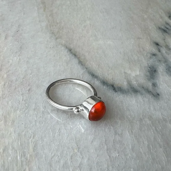 NWOT Sundance Amber Winds Ring, Amber, Sterling Silver - Picture 3 of 5